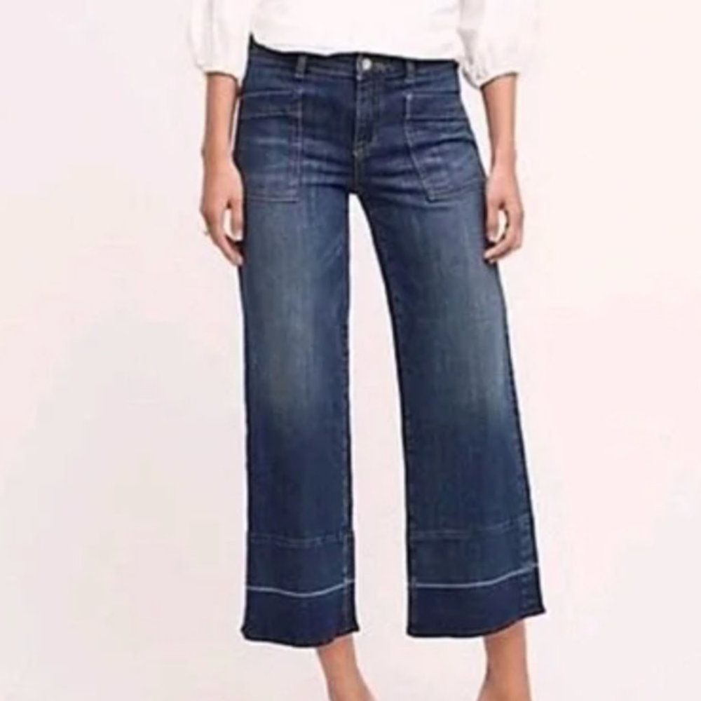 Women’s Pilcro and the Letterpress (Anthropologie) Wide Leg Mid-Rise Jeans 28P